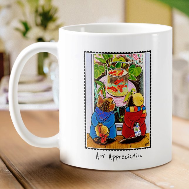 Niedliche Cat Art Liebhaber von benutzerdefinierte Kaffeetasse (Von Creator hochgeladen)