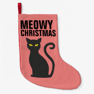 NIEDLICHE CAT-CHRISTMAS-STRUMPF, MEOWY-CHRISTMAS KLEINER WEIHNACHTSSTRUMPF