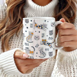 Niedliche Cat Design Tasse, Cat Themed Coffee Tass Jumbo-Tasse