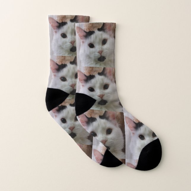 Niedliche Cat Foto Socken (Paar)