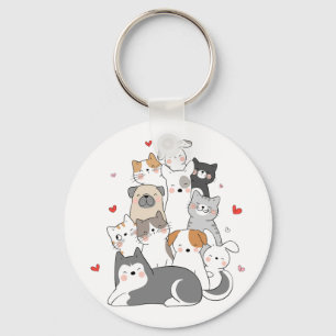 NIEDLICHE CAT-GRUPPE KATZE LOVERS DESIGN KAUFEN SCHLÜSSELANHÄNGER