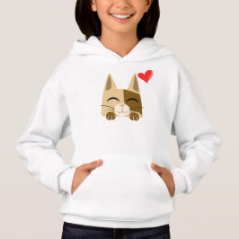 Niedliche Cat-Liebe Hoodie