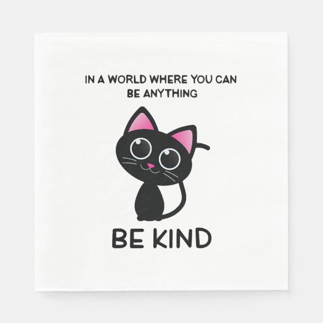 Niedliche Cat Lover Quotes Serviette (Vorderseite)