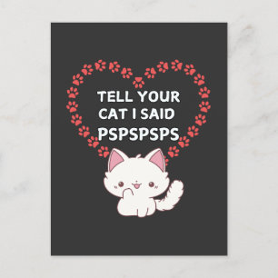 Niedliche Cat Owner Card - Funny Cat Postkarte