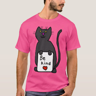 Niedliche Cat sagt: Netzwerk freundlich sein T-Shirt