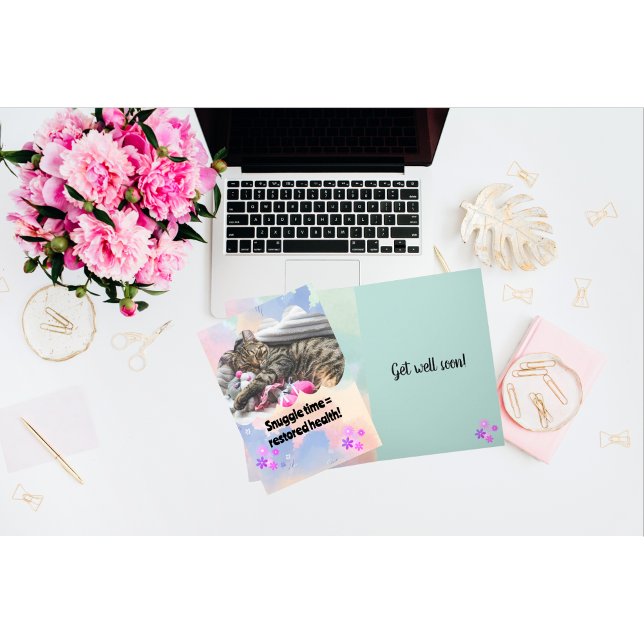 Niedliche Cat Snugggtime wird gut Karte (Von Creator hochgeladen)