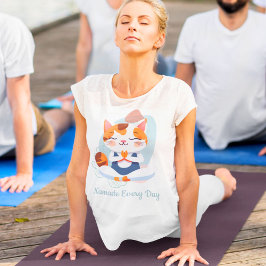 Niedliche Cat Yoga Lover Mama Frauen Geschenk T-Shirt