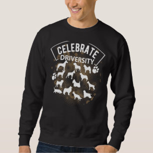 Niedliche Celebrate Hunde verschiedene Hunderassen Sweatshirt