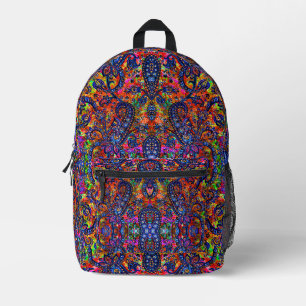 Niedliche Chakra-Muster-Checkbook-Cover Bedruckter Rucksack