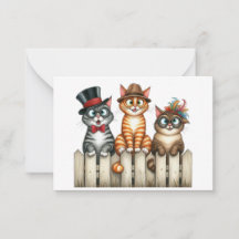 Niedliche Chat-Karte