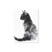 Niedliche Chat Wohngestaltung Leinwand Kunst, Dich
