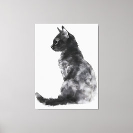 Niedliche Chat Wohngestaltung Leinwand Kunst, Dich