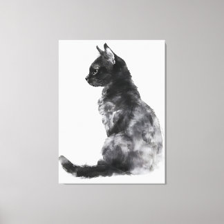 Niedliche Chat Wohngestaltung Leinwand Kunst, Dich