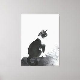 Niedliche Chat Wohngestaltung Leinwand Kunst, Dich