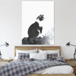 Niedliche Chat Wohngestaltung Leinwand Kunst, Dich