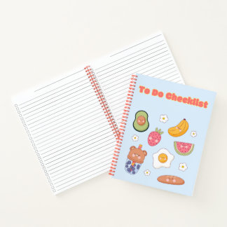 Niedliche Checkliste für Kawaii ✨ 💗 🌸 Notizbuch