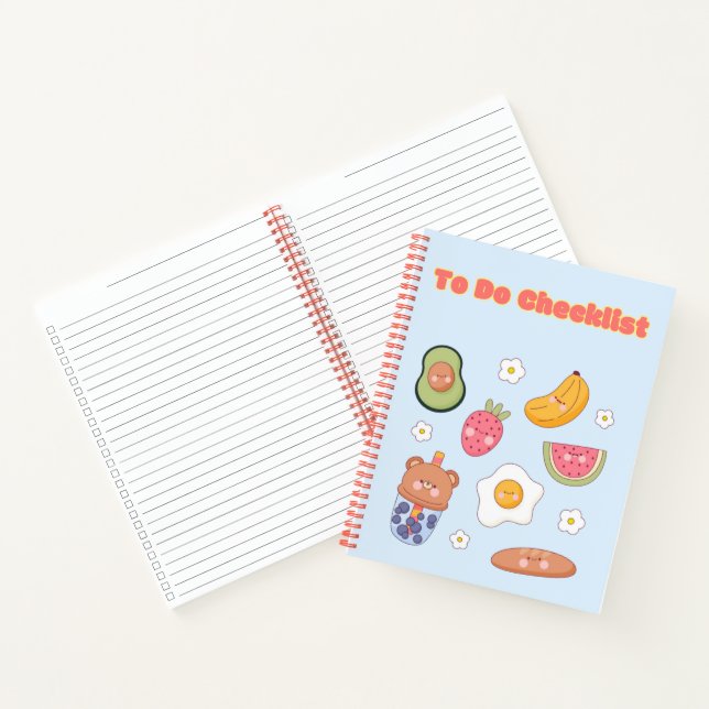 Niedliche Checkliste für Kawaii ✨ 💗 🌸 Notizbuch (Innenseite)