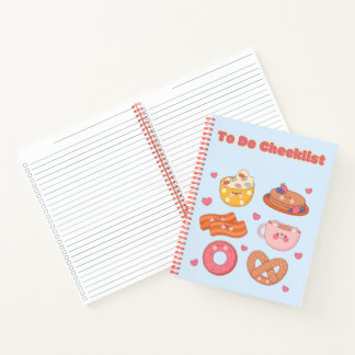 Niedliche Checkliste für Kawaii ✨ 💗 🌸 Notizbuch