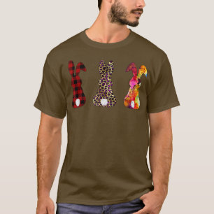 Niedliche Cheetah Leopard Red Buffalo Kariert Bunn T-Shirt