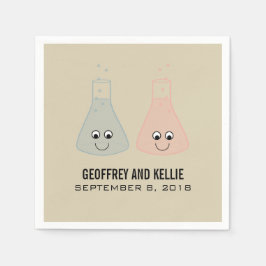Niedliche Chemie Hochzeitspapier Napkins Serviette