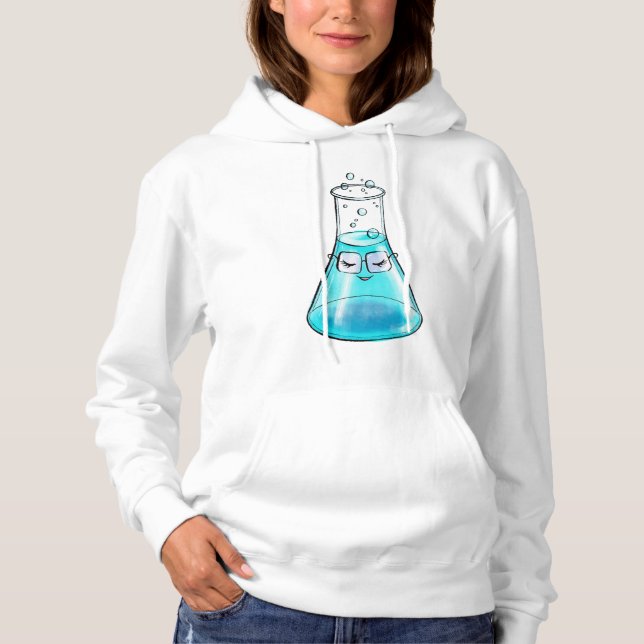 Niedliche Chemie Labrador Kunst Hoodie (Vorderseite)