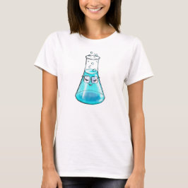 Niedliche Chemie Labrador Kunst T-Shirt