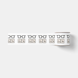 Niedliche chemisches Element-Nerd-Gläser Zwp34 Ripsband
