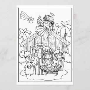niedliche chibi manga Krippe Gründe für die Saison Einladung