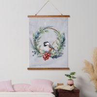 Niedliche Chickadee Bird Weath Weihnachten