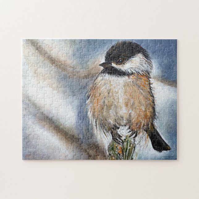 Niedliche Chickadee-Malerei (Horizontal)