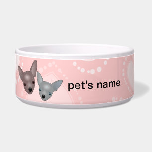 Niedliche Chihuahua-Gesichter Napf