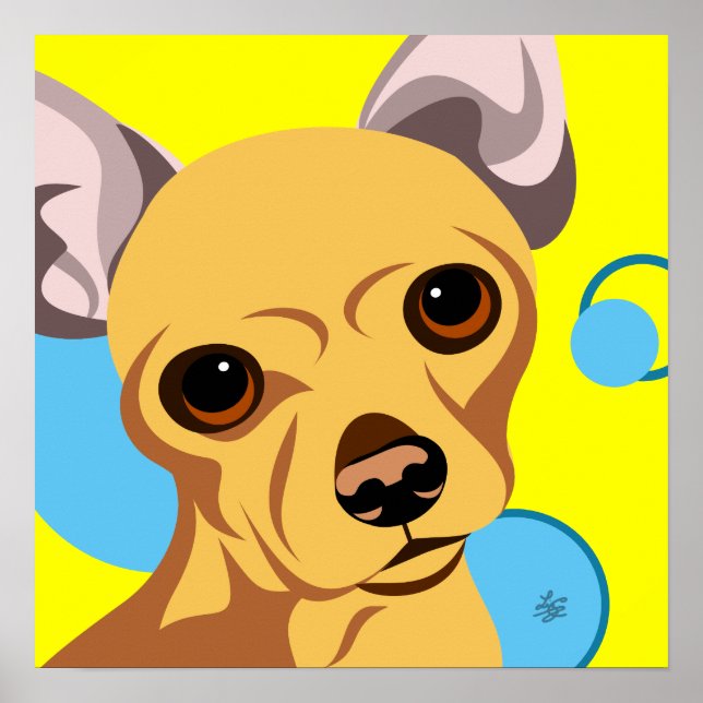 Niedliche Chihuahua-Plakate Poster (Vorne)