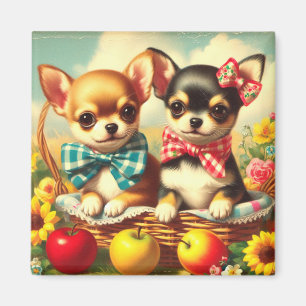 Niedliche Chihuahua Welpen Magnet