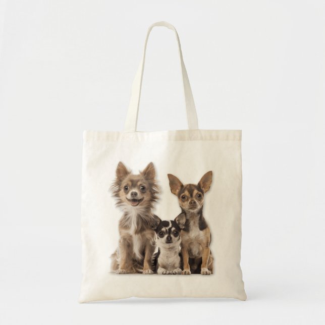 Niedliche Chihuahua Welpen Tragetasche (Vorne)