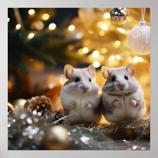 Niedliche Chinchillas Poster