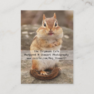 Niedliche Chipmunk-Geschäfts-Karten Visitenkarte