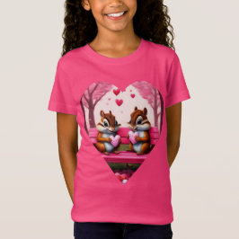 Niedliche Chipmunks und Bonbons T-Shirt