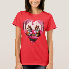 Niedliche Chipmunks und Bonbons T-Shirt