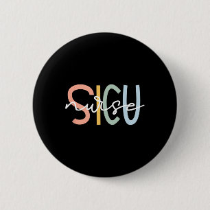 Niedliche chirurgische Icu-Krankenschwester Sicu-T Button