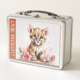 Niedliche cogar American School Geschenkbibliothek Metall Brotdose
