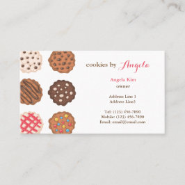 Niedliche Cookies Business Bakery Business Card Visitenkarte