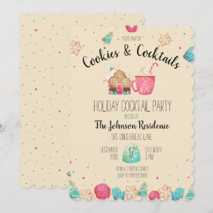 Niedliche Cookies & Cocktails Einladung