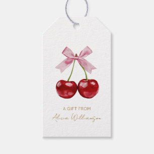 Niedliche Coquette Cherries Personalisiertes Gesch Geschenkanhänger