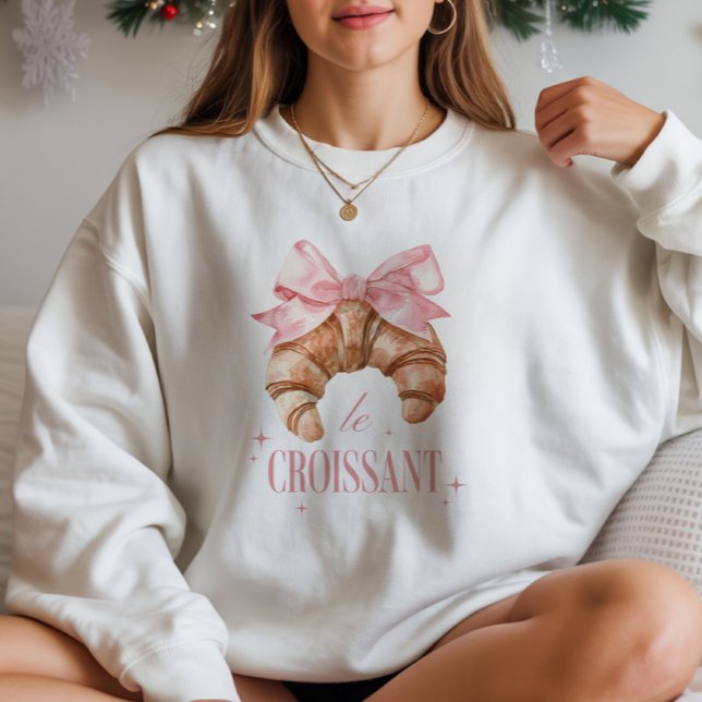 Niedliche Coquette 'Le Croissant' französische Bäc Sweatshirt (Von Creator hochgeladen)