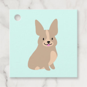 Niedliche Corgi-Gift-Tags Geschenkanhänger