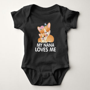 Niedliche Corgi-Hunde - Meine Nana-Lieben Baby Strampler