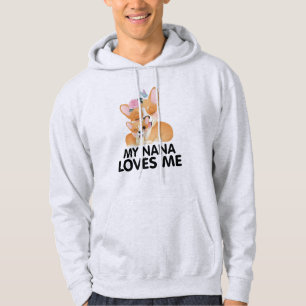 Niedliche Corgi-Hunde - Meine Nana-Lieben Hoodie