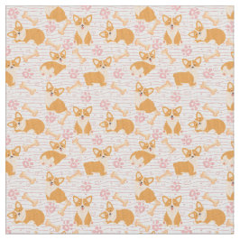 Niedliche Corgi-Hunde Stoff