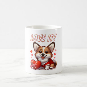 Niedliche Corgi-Liebe Kaffeetasse