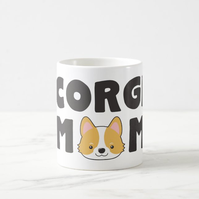 Niedliche Corgi-Mama Kaffeetasse (Mittel)